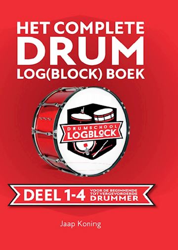 Boek - deel 1 t/m 4 drum log(block) boek jaap koning