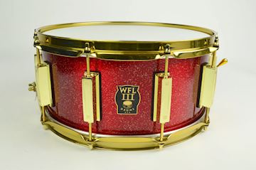 Wfliii - 6514l-503rt 1909 14x6,5" aluminium snare rocking red