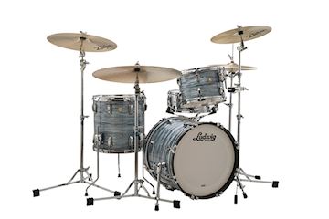 Ludwig - l84823ax2q classic maple 18" jazzette - vintage blue oyster
