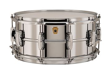 Ludwig - 6,5x14 chrome plated brass/ supra phonic/ smooth shell/ impe