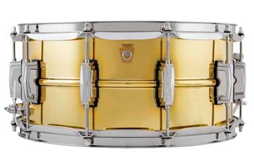 Ludwig - lb403 6.5x14 "super brass" snaredrum