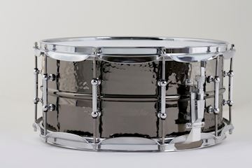 Ludwig - lb417kt snaredrum black beauty 6,5x14 supra phonic hammered