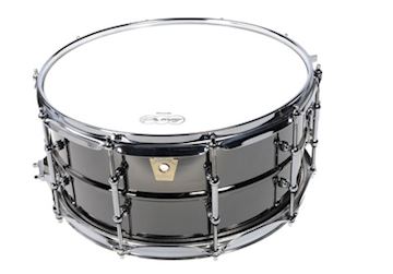 Ludwig - lb417t black beauty snaredrum 6.5x14 smooth shell, tube lugs