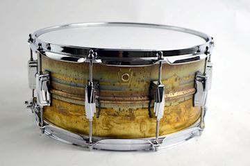 Ludwig - lb464r 6,5x14 raw brass snaredrum