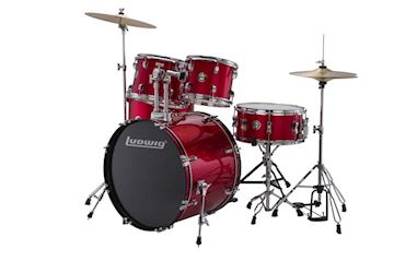 Ludwig - lc1704 accent fuse 5pc complete w/ hardware red