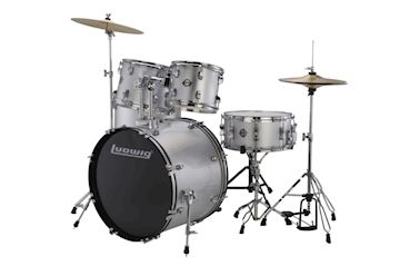 Ludwig - lc17515 accent drive 5pc complete - silver foil