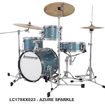Ludwig - lc179xx023 breakbeats questlove 4pc azure sparkle drumstel