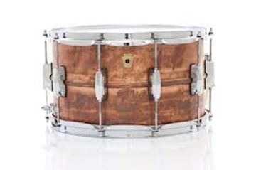 Ludwig - lc608r snaredrum copper phonic 8x14 w/raw patina finish
