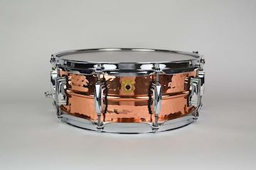Ludwig - lc660k snaredrum copper phonic 5x14 hammered copper imperial