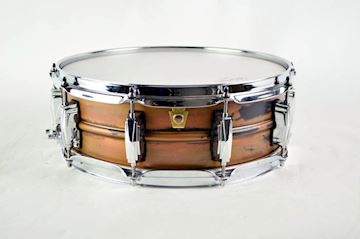 Ludwig - lc661 snaredrum copper phonic 5x14 w/raw patina finish