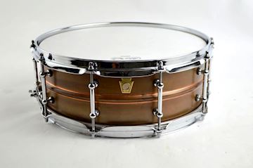 Ludwig - lc661t snaredrum copper phonic 5x14 raw copper with tube