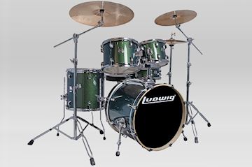 Ludwig - lcee20018 element evo drumset 20"+hw emerald green sparkle