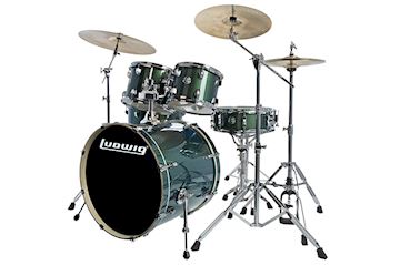 Ludwig - lcee22018 element evol. drumset 22"+hw emerald green sparkle