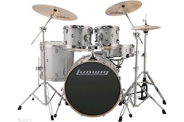 Ludwig - lcee22028 element evolution drumset 22"+hw white sparkle