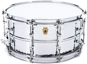 Ludwig - 6,5x14" chrome plated aluminium/ supra-phonic/ hammered shel