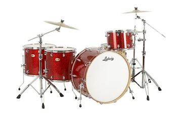 Ludwig - lrc26zxrs centennial zep set 4 pc. shellset red sparkle
