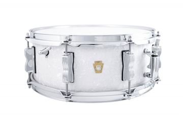 Ludwig - 5.5x14 legacy mah "jazz fest" snare - white marine pearl