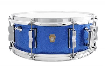 Ludwig - 5.5x14 legacy mah  "jazz fest" snare - blue sparkle