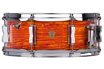 Ludwig - 5.5x14 legacy mah  "jazz fest" snare - mod orange