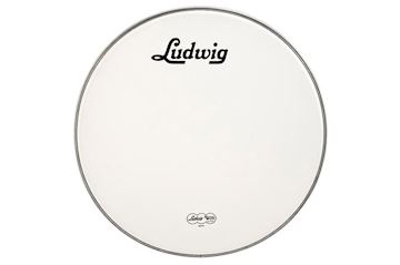 Ludwig - lw4224v weather master 24" smooth white head w/ script logo