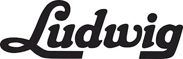 Ludwig - p4042 bassdrum script logo sticker black