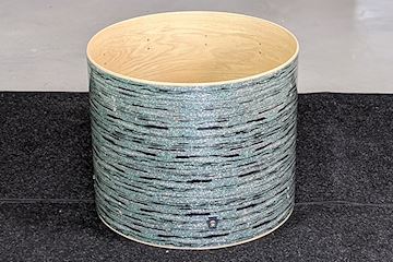 Ludwig - b-stock 18x22 keystone bass drum (drilled) mint oyster