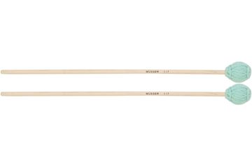 Musser - mus117 mallets marimba, medium, green yarn, birch handle